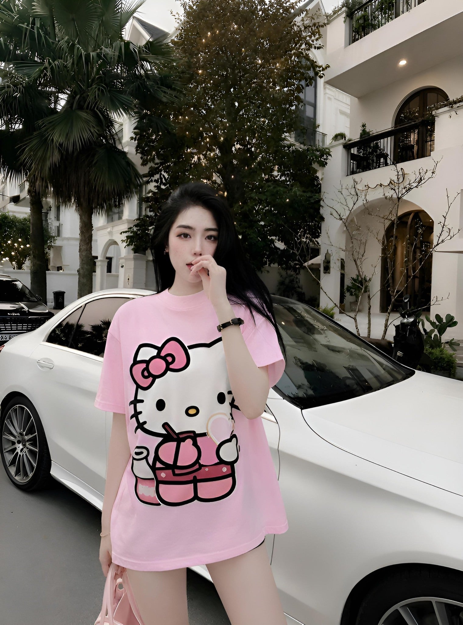 ÁO THUN HỒNG CAO CẤP